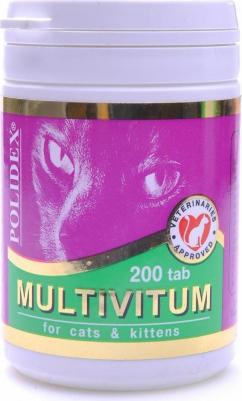 Витамины для кошек Мультивитум 200таб – фото 1