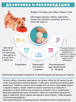 109372 Эксель Мультивитамины для собак мелких пород 70таб – фото 5