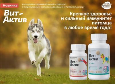 Биологически активная кормовая добавка для щенков Вит-Актив, 120таб – фото 6