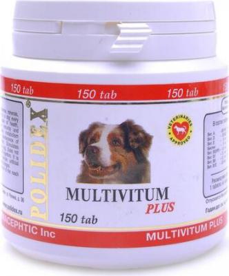 Мультивитум плюс поливитаминно-минеральный комплекс для щенков и собак мелких и средних пород 150таб – фото 7