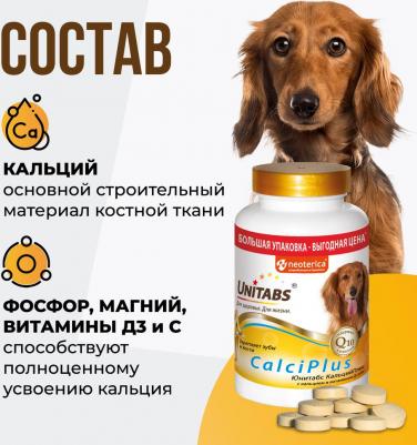 CalciPlus с Q10 200 таб c кальцием, фосфором и витамином D для собак – фото 12