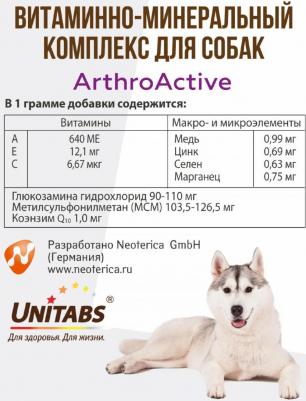 Витаминно-минеральный комплекс ArthroАctive, для собак, 200 таб – фото 3