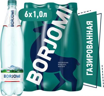 Вода минеральная газированная 1 л (6 штук в упаковке) – фото 5