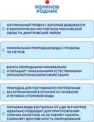 Вода природная артезианская негазированная 500мл – фото 1