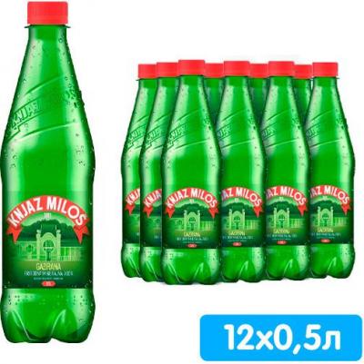 Вода 0.5 литра, газ, пэт, 12 шт. в уп. – фото 1