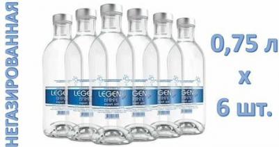 Вода 0.75 литра, без газа, стекло, 6 шт. в уп – фото 10