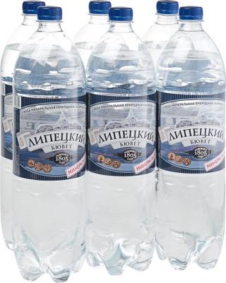 Вода минеральная газированная 1.5 л (6 штук в упаковке)