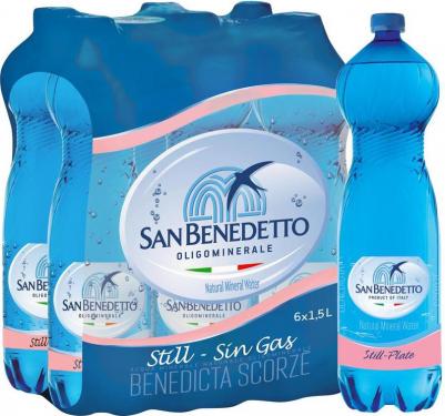 Вода минеральная негазированная 1.5 л (6 штук в упаковке)