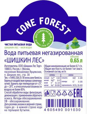 Вода питьевая негазированная 0.65 л (9 штук в упаковке) – фото 4