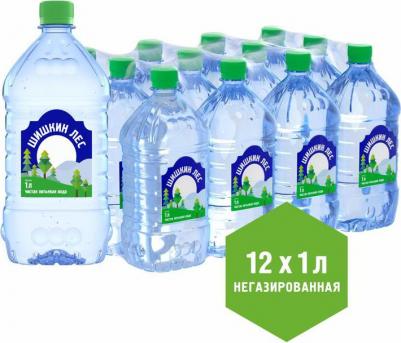 Вода питьевая негазированная 1 л (12 штук в упаковке) – фото 9