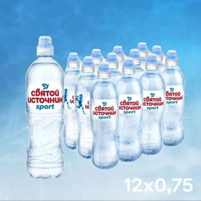Вода минеральная Sport, негазированная, ПЭТ, 0,75л – фото 2