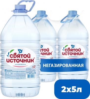 Вода питьевая негазированная 5 литров (2 штуки в упаковке) – фото 1