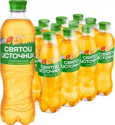 Вода питьевая Вода+Сок газированная со вкусом манго и маракуйи 0.5 л