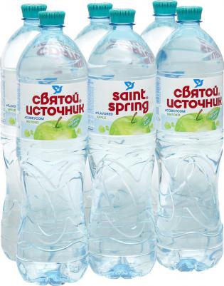 Вода со вкусом яблока негазированная 1.5л