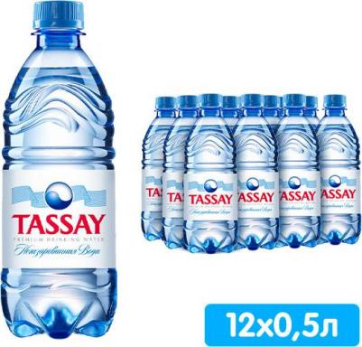 Вода питьевая негазированная, ПЭТ, 12 шт. по 0.5 л