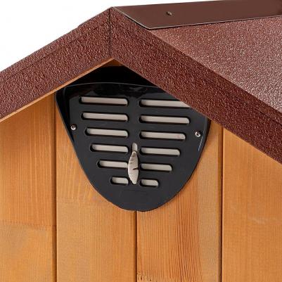 Будка для собак Domus Maxi деревянная, 111,5х132х103,5см – фото 2