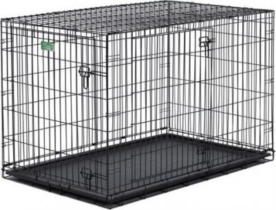 Клетка iCrate 48" Double Door Dog Crate 122x76x84h см 2 двери черная для собак – фото 5