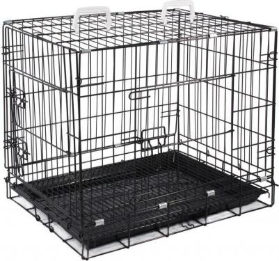 Клетка 003-2K для животных c 2 дверцами, эмаль, 770*560*640мм – фото 2