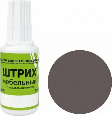 Мебельный штрих цвет капучино, блистер арт. 2168 предназначен для быстрой заделки мелких повреждений на деревянных, ламинированных и пластиковых
