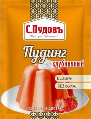 Смесь для десерта Пудинг клубника, 35 г