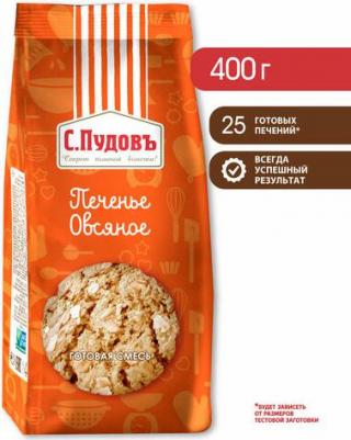 Смесь для выпечки «С.Пудов» печенье овсяное, 400 г – фото 2