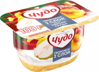 Десерт творожный воздушный персик-груша 4,2%, 100 г – фото 6