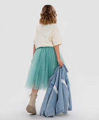 Юбка 124BBGJC61011200, зеленый, 164 – фото 1