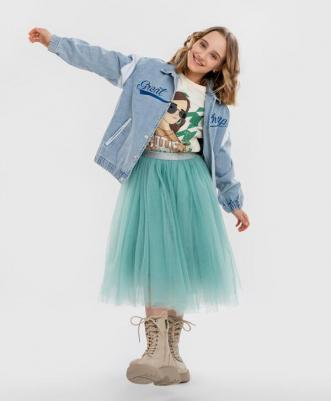 Юбка 124BBGJC61011200, зеленый, 164