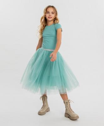 Юбка 124BBGJC61011200, зеленый, 164 – фото 3