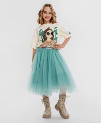 Юбка 124BBGJC61011200, зеленый, 164 – фото 8