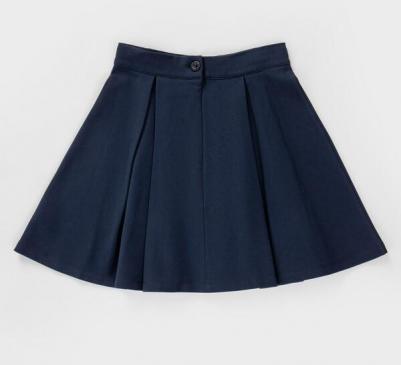 Юбка А-силуэта синяя (164) – фото 4