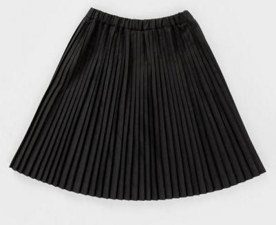 Юбка плиссе удлиненная черная (134) – фото 3