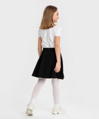 Юбка в крупную складку черная (140) – фото 1