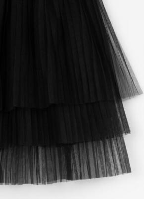 Юбка из сетки чёрная для девочки, 110, 22401GMC6101 – фото 5