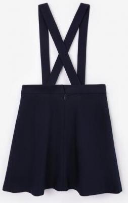 Юбка со съёмными лямками синяя для девочки (140) – фото 3