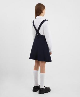 Юбка со съёмными лямками синяя для девочки (170) – фото 2