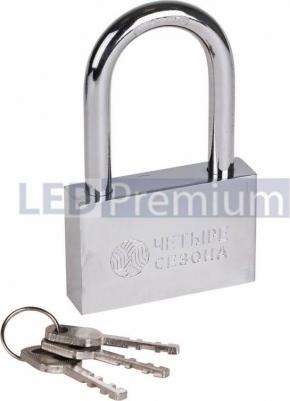 Замок навесной серия Сталь 70 мм длинная дужка – фото 2