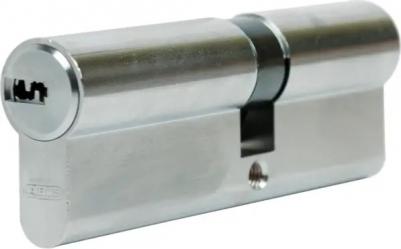 Цилиндр D6N, 40x50 мм, ключ/ключ, цвет никель