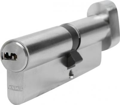 Цилиндр KD6N Z50/K40, 50x40 мм, ключ/вертушка, цвет никель