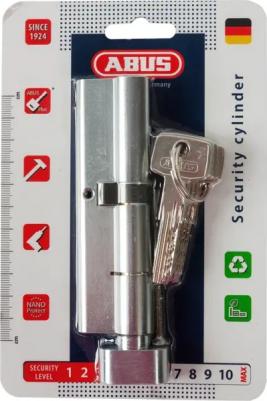 Цилиндр KD6N Z50/K60, 50x60 мм, ключ/вертушка, цвет никель – фото 4
