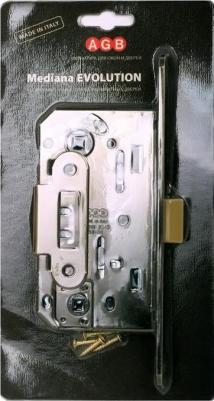 Межкомнатный замок WC AGB Mediana Evolution B01102.50.34 (матовый хром) – фото 3