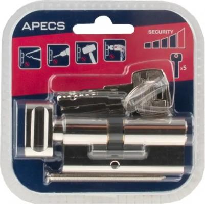 Цилиндровые механизмы Pro LM-65-C-NI 65 мм, ключ/вертушка, цвет никель – фото 4