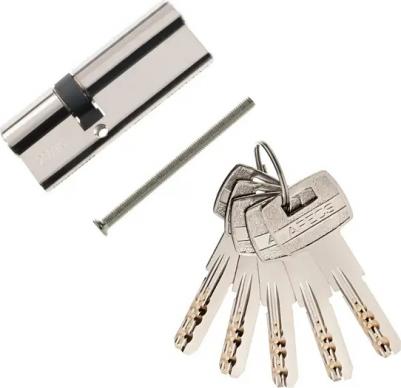 Цилиндровые механизмы Pro LM-80-NI 80 мм, ключ/ключ, цвет никель – фото 3