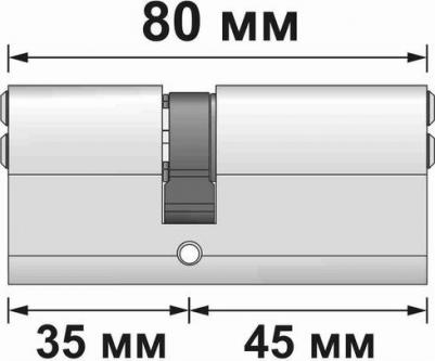 Цилиндровый механизм SM-80*35/45*-G – фото 5