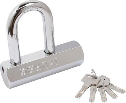 Замок навесной повышенной прочности из стали ВС6-Р110МХ, хакаленная дужка 14 мм – фото 1