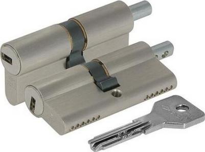 Цилиндровый механизм под вертушку ASIX OE302-13.12, 70/30х10х30 мм, цвет никель