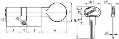 Цилиндровый механизм D-PRO502 6941899109990 – фото 1