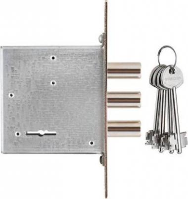 Замок врезной 10.01-4 ключа + планка – фото 9