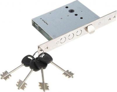 Замок врезной ГАРДИАН-3011-4кл никель – фото 12