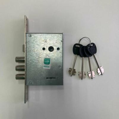 Замок врезной ГАРДИАН-3011-4кл никель